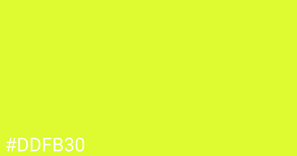 Hex color #ddfb30 graphic