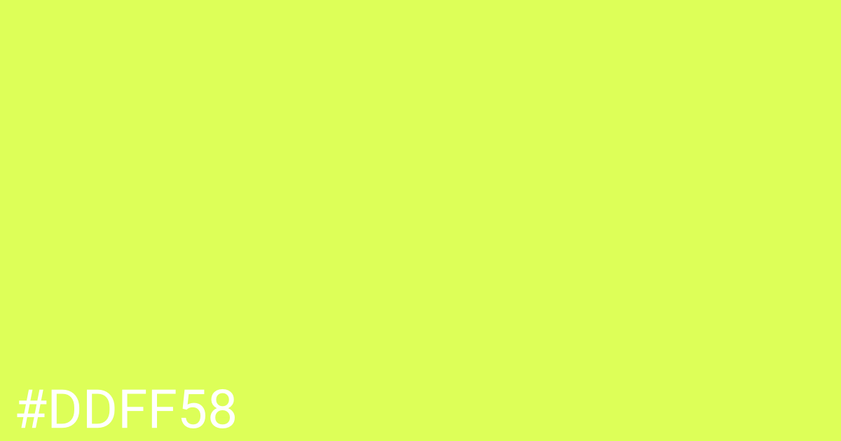 Hex color #ddff58 graphic