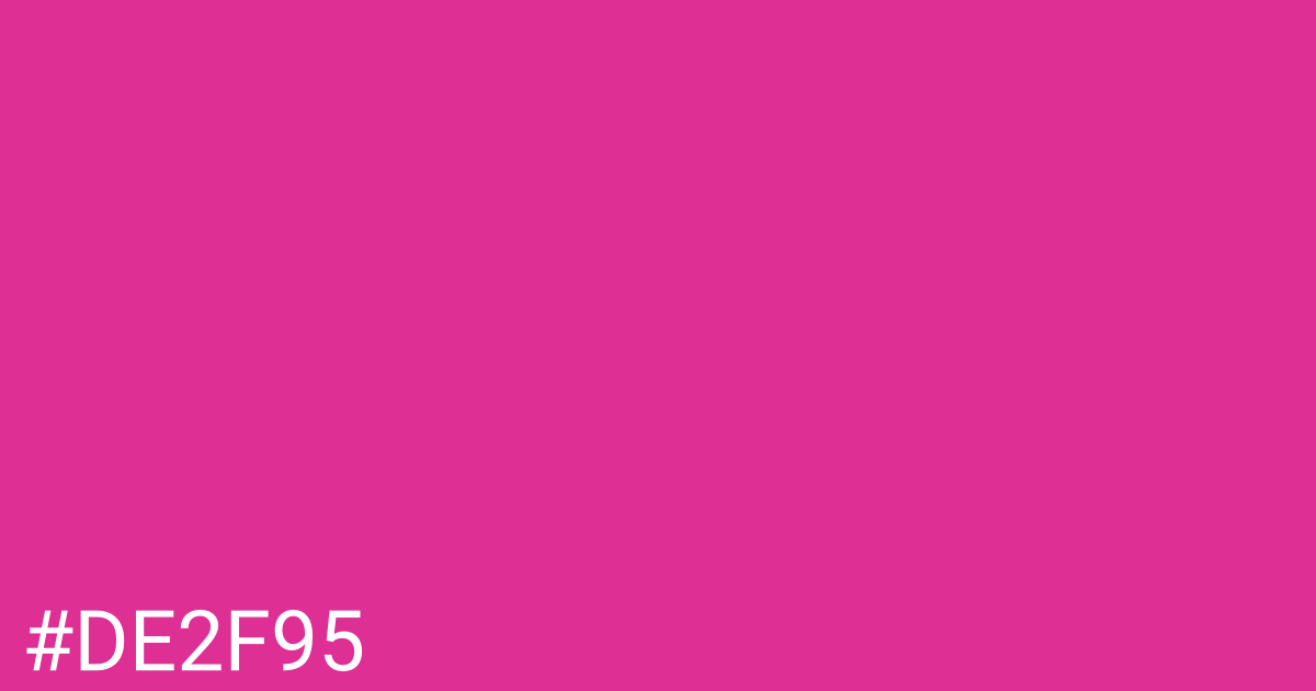 Hex color #de2f95 graphic