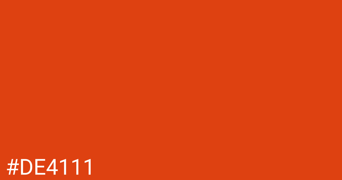 Hex color #de4111 graphic