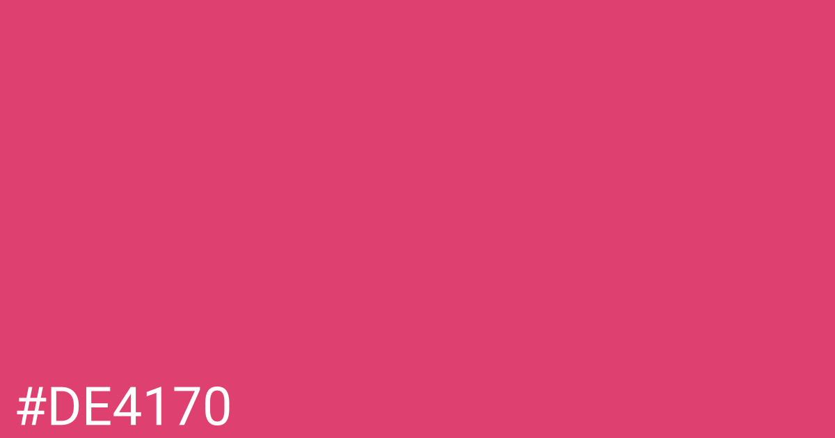 Hex color #de4170 graphic