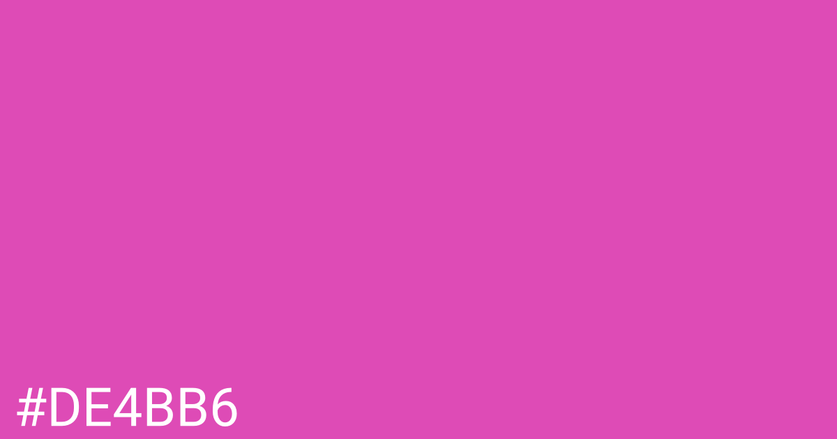 Hex color #de4bb6 graphic