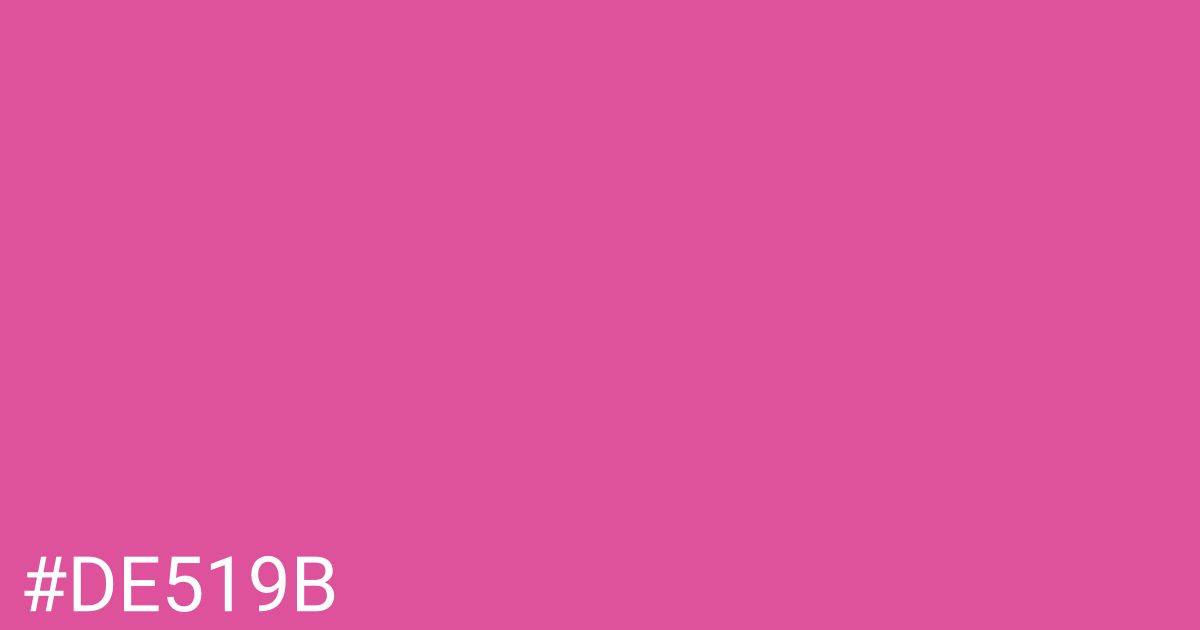 Hex color #de519b graphic
