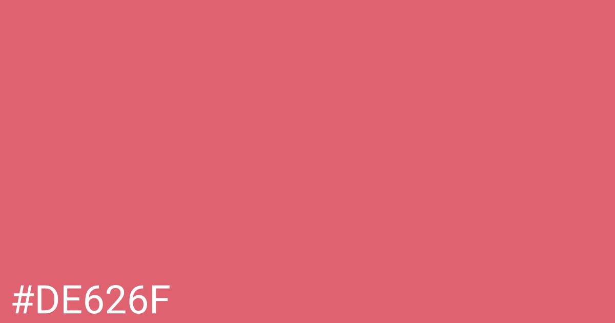 Hex color #de626f graphic