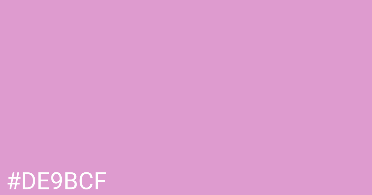Hex color #de9bcf graphic