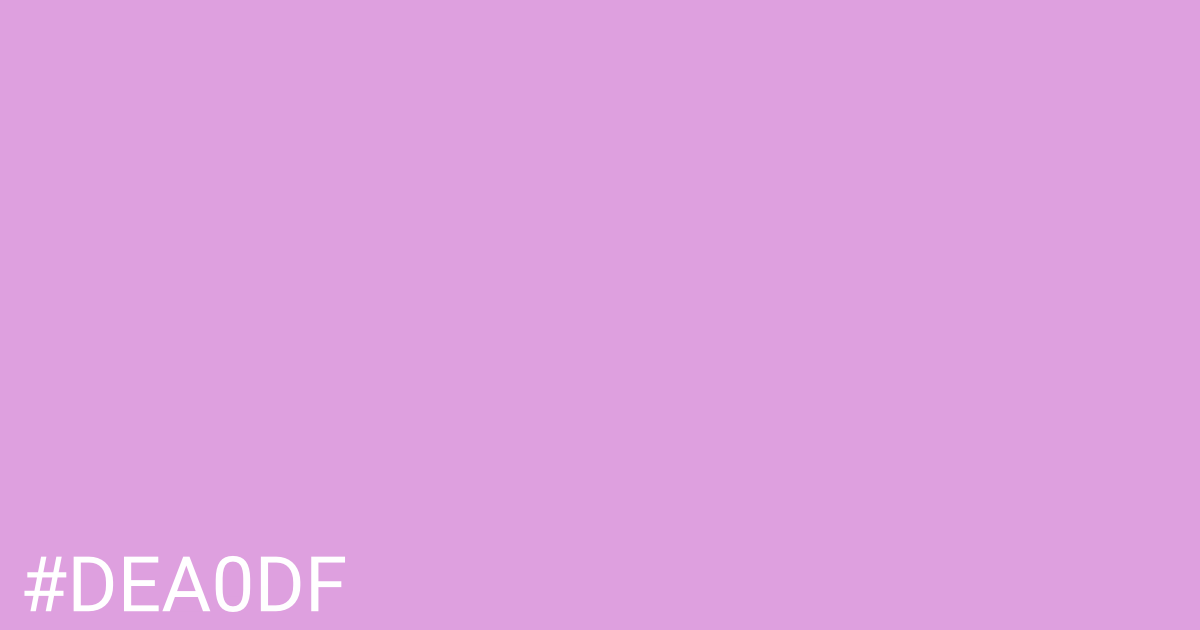Hex color #dea0df graphic