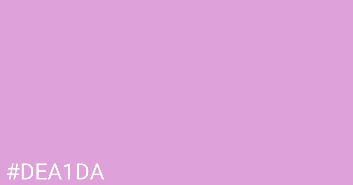 Hex color #dea1da graphic