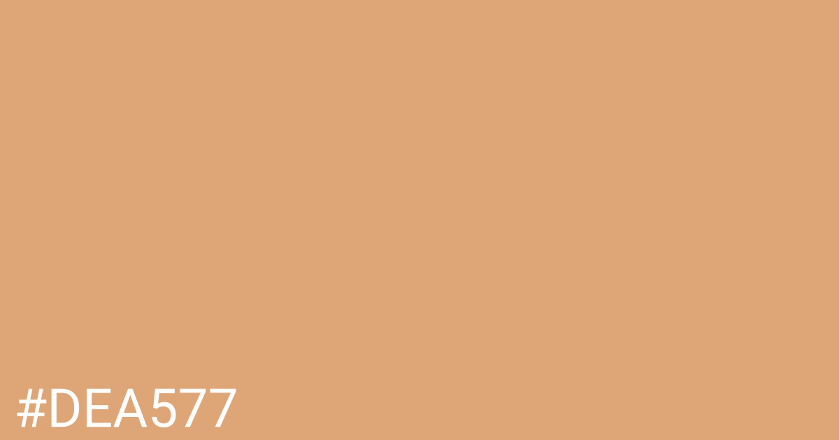 Hex color #dea577 graphic