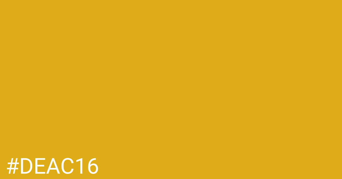 Hex color #deac16 graphic