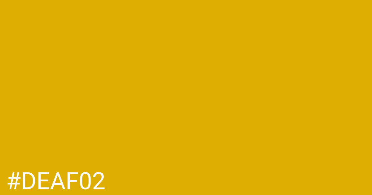 Hex color #deaf02 graphic