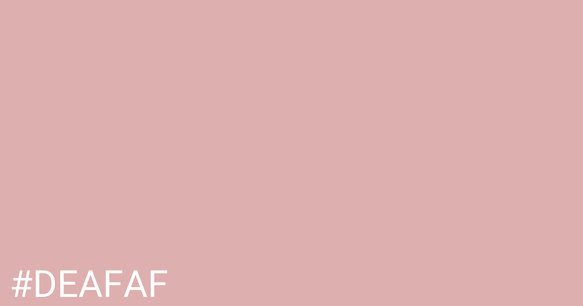 Hex color #deafaf graphic