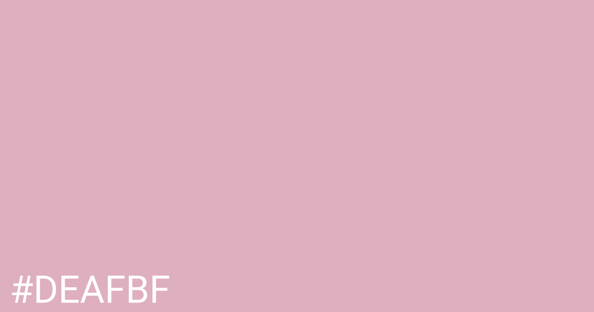 Hex color #deafbf graphic