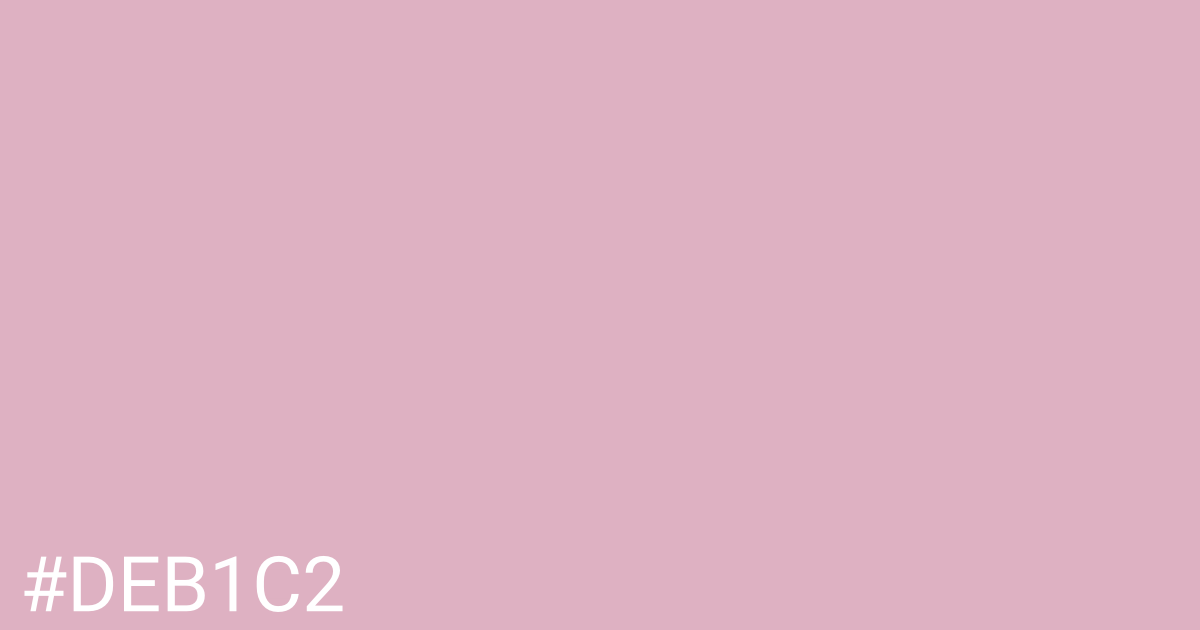 Hex color #deb1c2 graphic