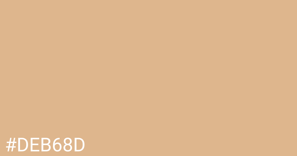 Hex color #deb68d graphic