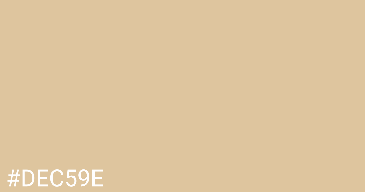 Hex color #dec59e graphic