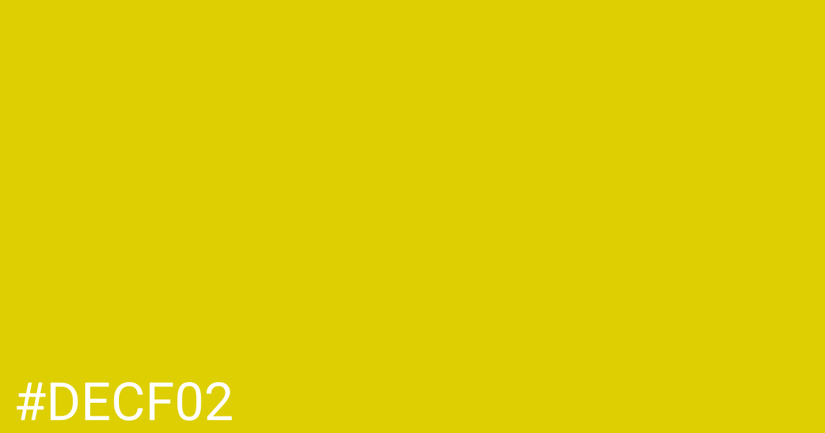 Hex color #decf02 graphic