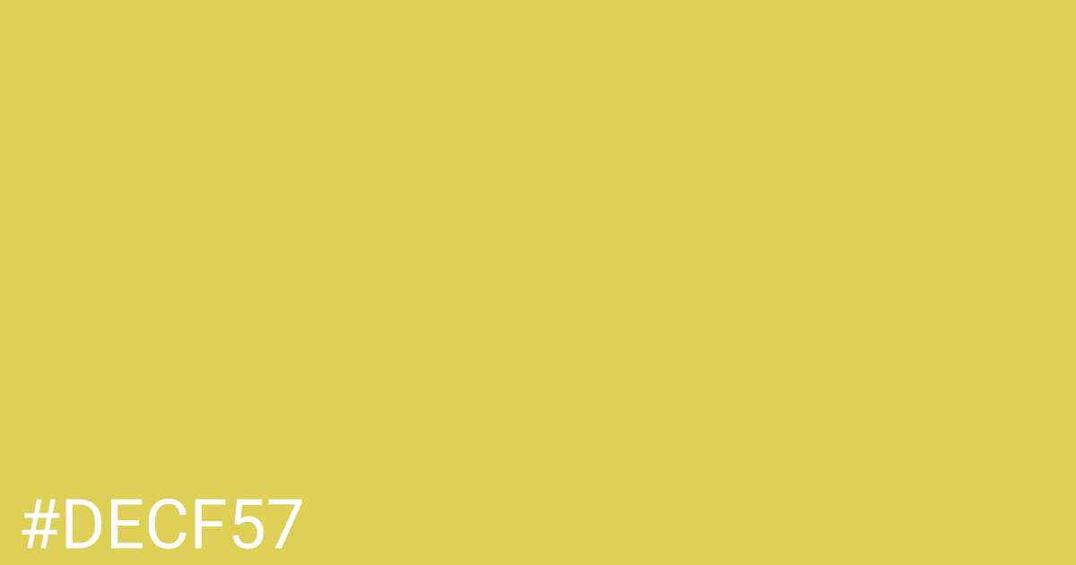 Hex color #decf57 graphic