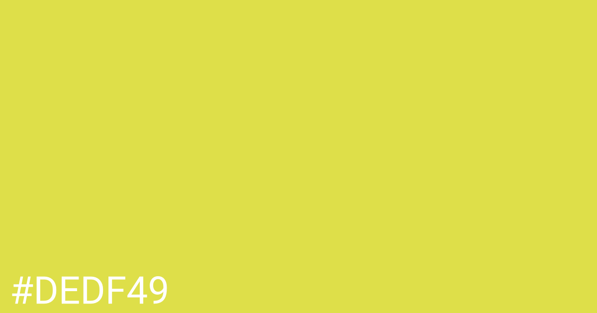 Hex color #dedf49 graphic