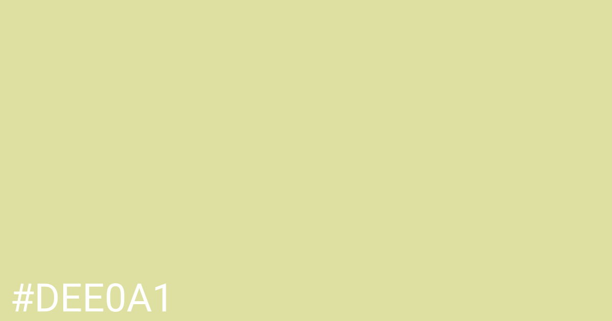 Hex color #dee0a1 graphic