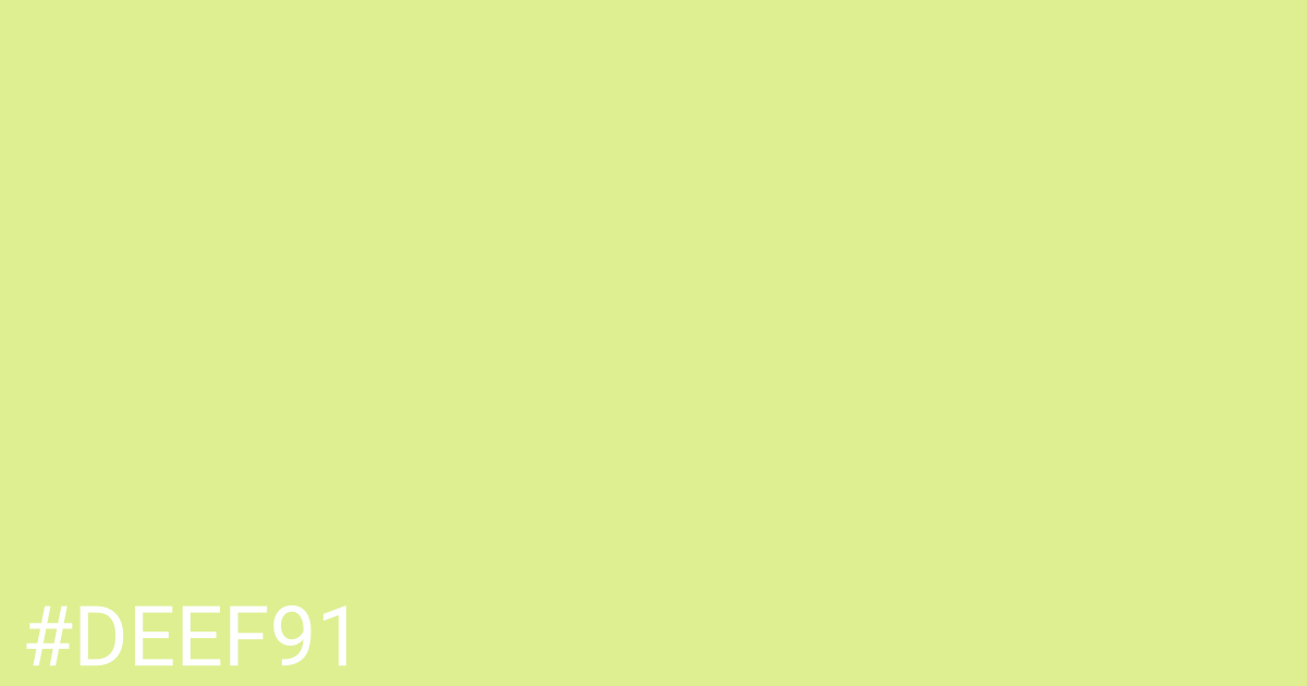 Hex color #deef91 graphic
