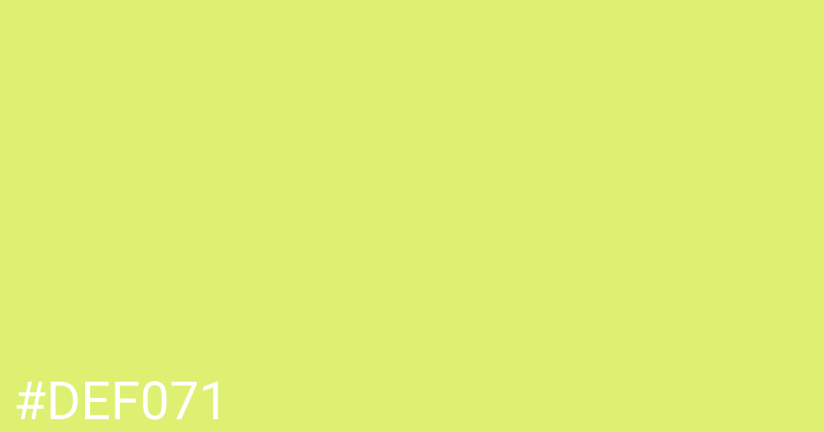 Hex color #def071 graphic