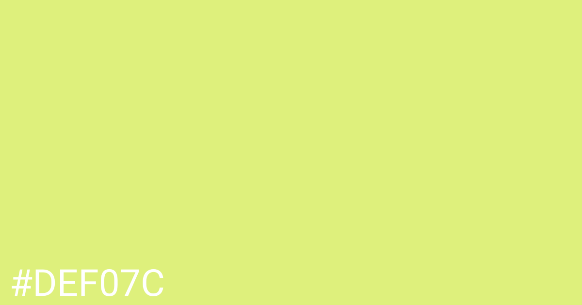 Hex color #def07c graphic