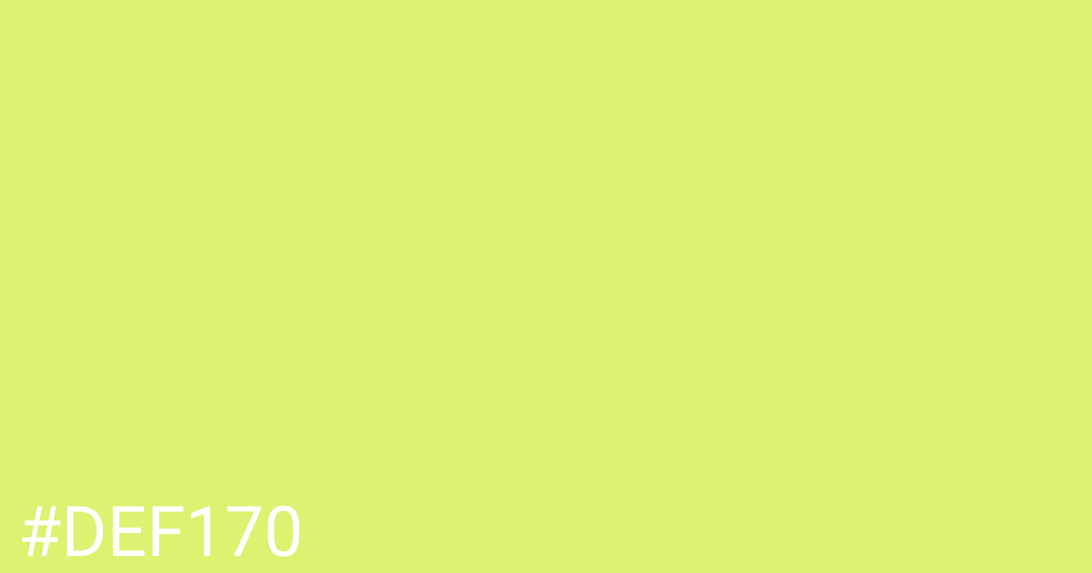 Hex color #def170 graphic