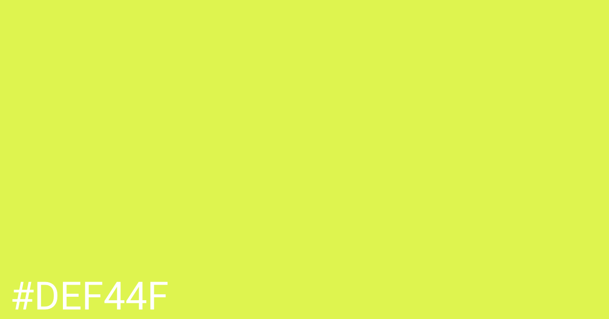 Hex color #def44f graphic