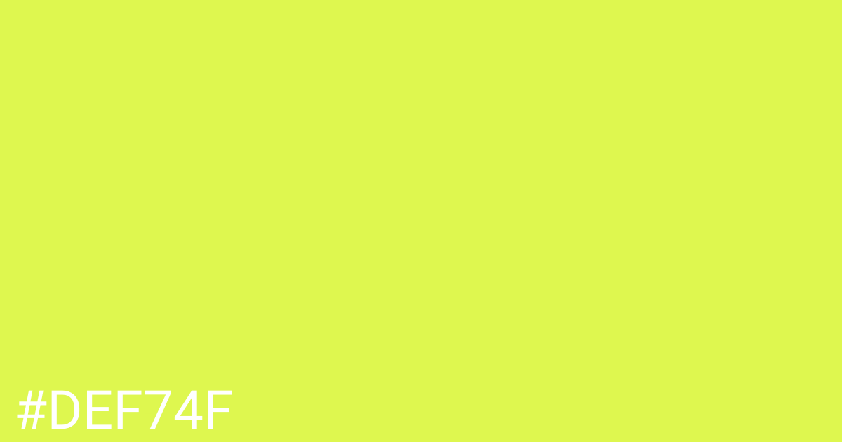 Hex color #def74f graphic