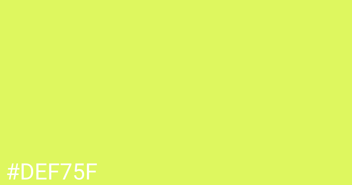 Hex color #def75f graphic