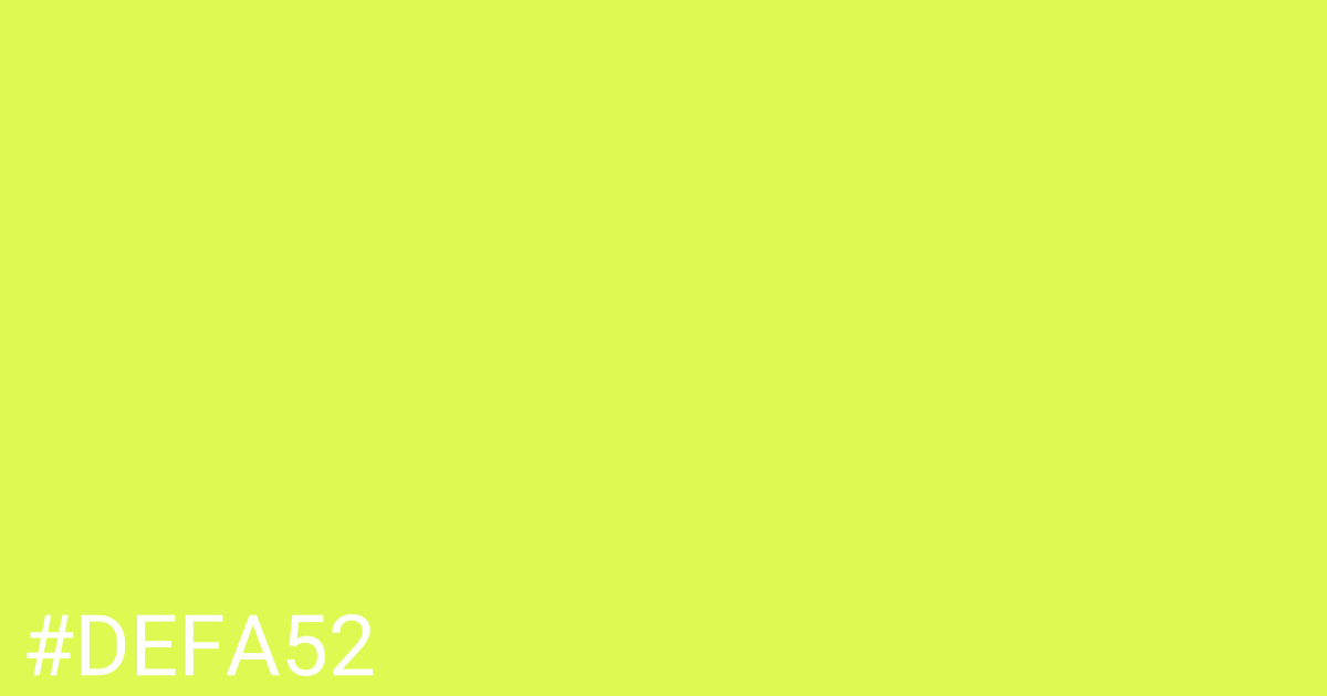Hex color #defa52 graphic