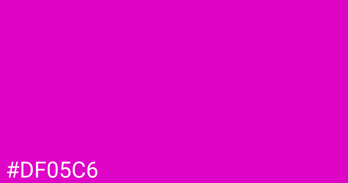 Hex color #df05c6 graphic