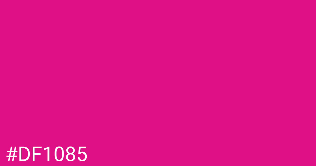 Hex color #df1085 graphic