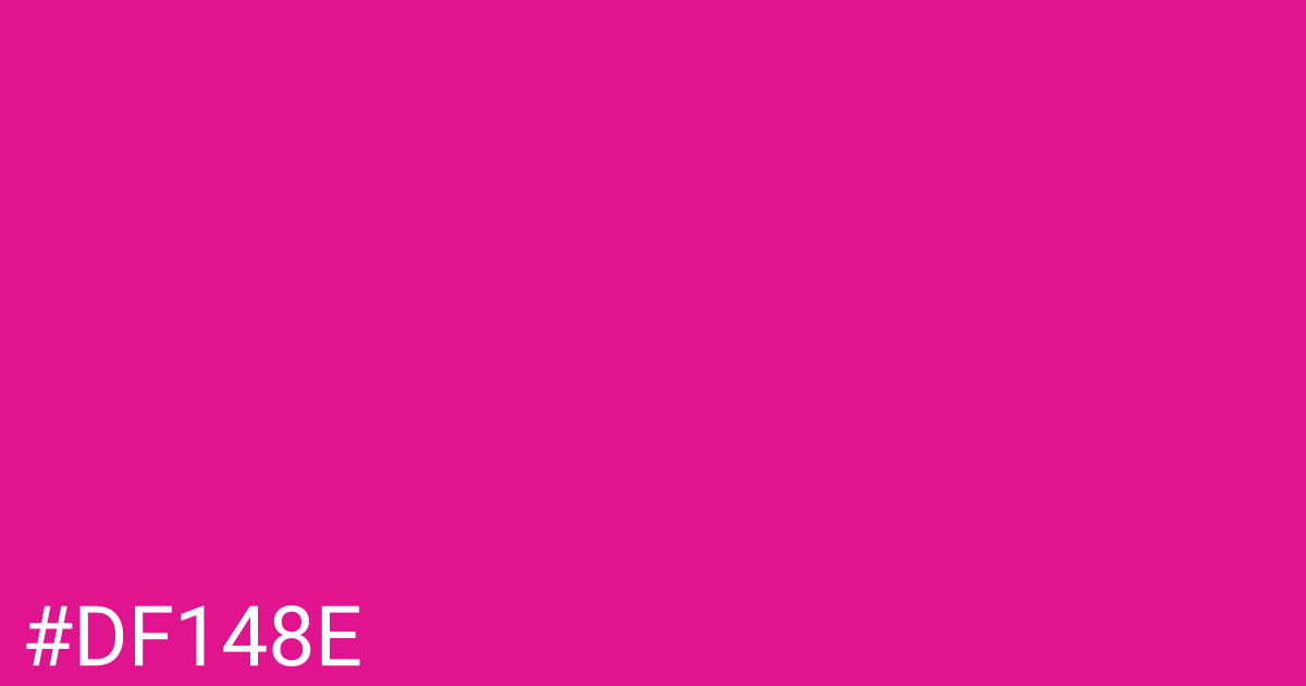 Hex color #df148e graphic
