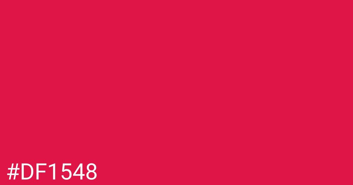 Hex color #df1548 graphic
