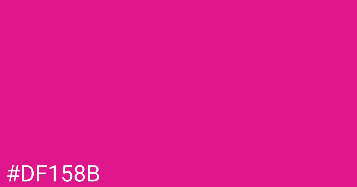 Hex color #df158b graphic