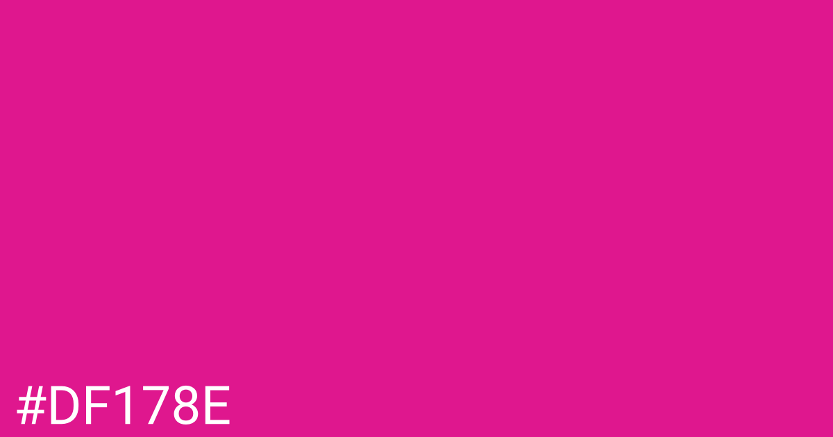 Hex color #df178e graphic