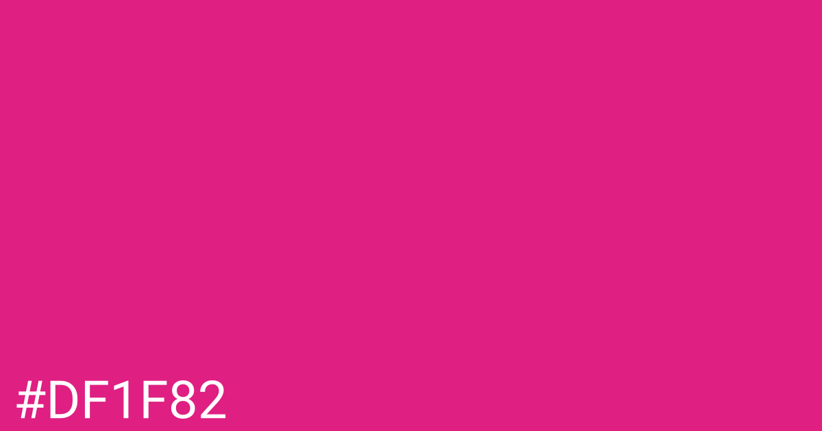 Hex color #df1f82 graphic