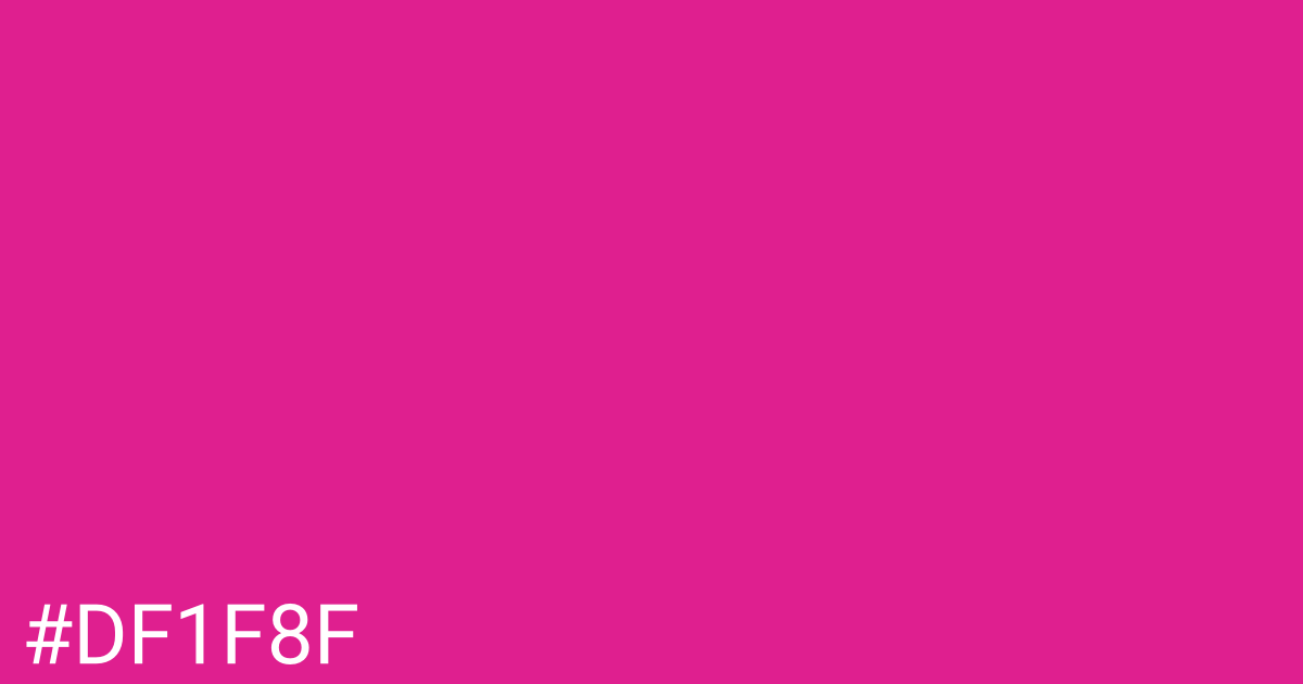 Hex color #df1f8f graphic