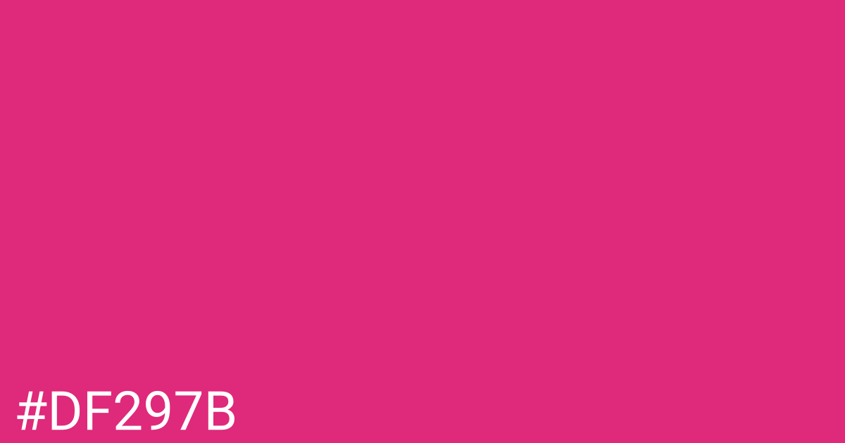 Hex color #df297b graphic