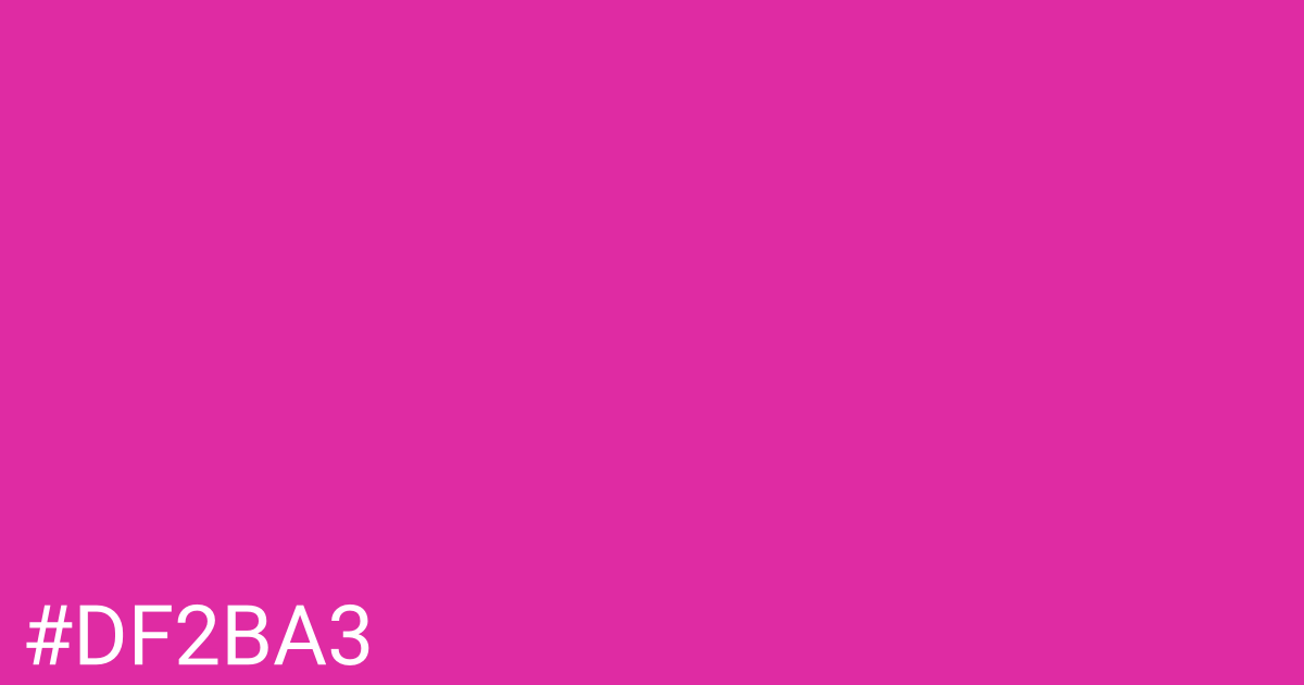 Hex color #df2ba3 graphic