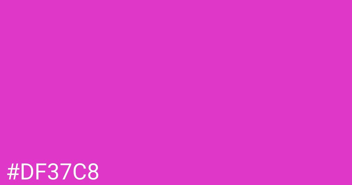 Hex color #df37c8 graphic