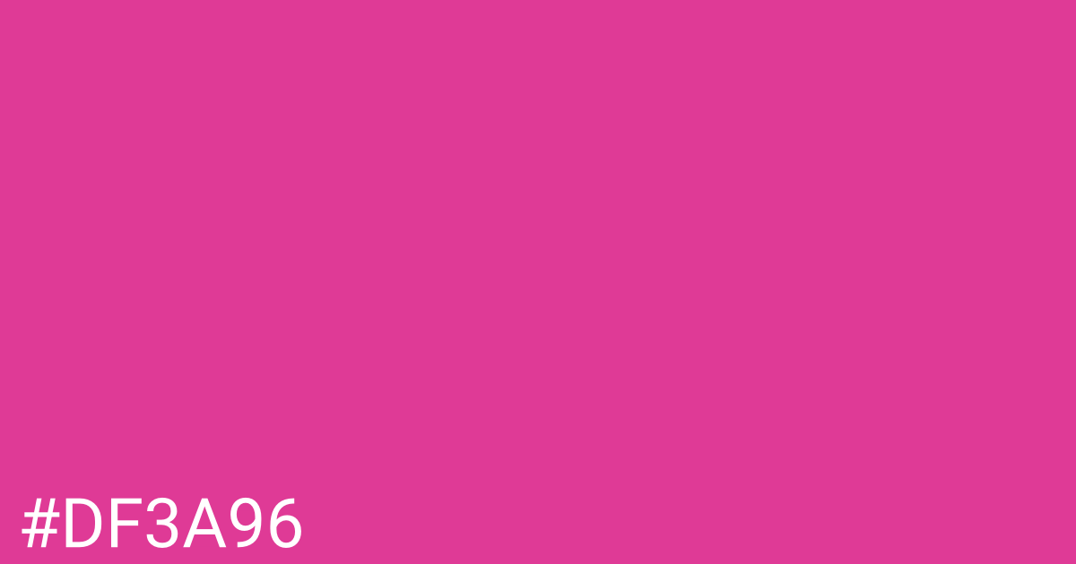 Hex color #df3a96 graphic