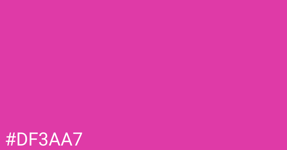Hex color #df3aa7 graphic