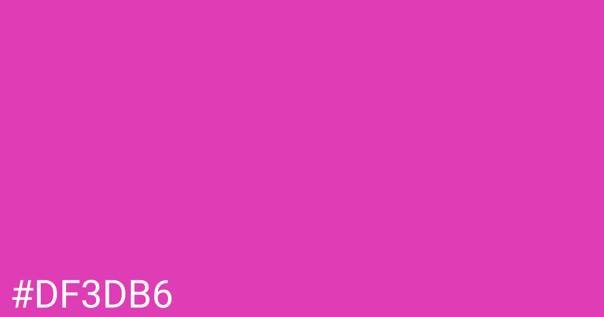 Hex color #df3db6 graphic