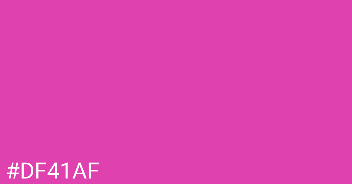 Hex color #df41af graphic