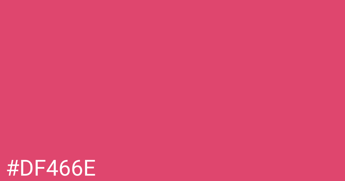Hex color #df466e graphic