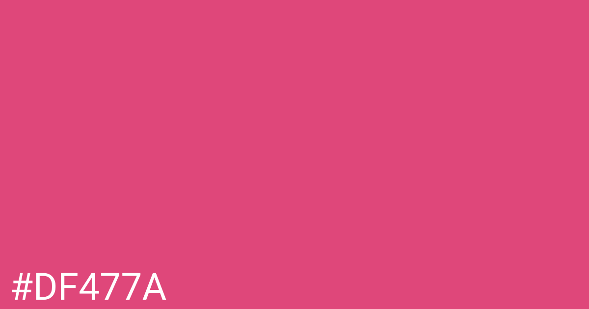 Hex color #df477a graphic