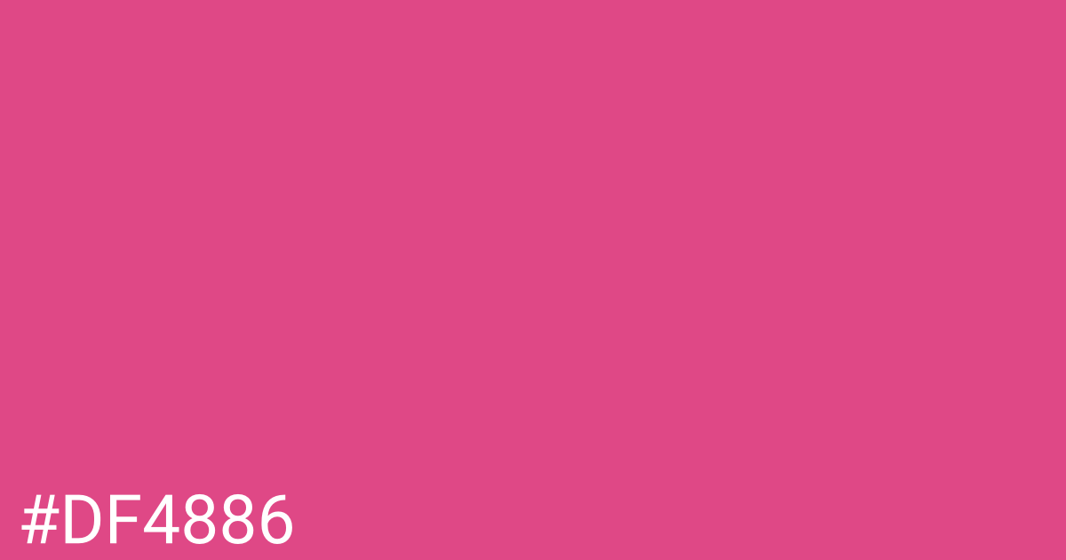 Hex color #df4886 graphic
