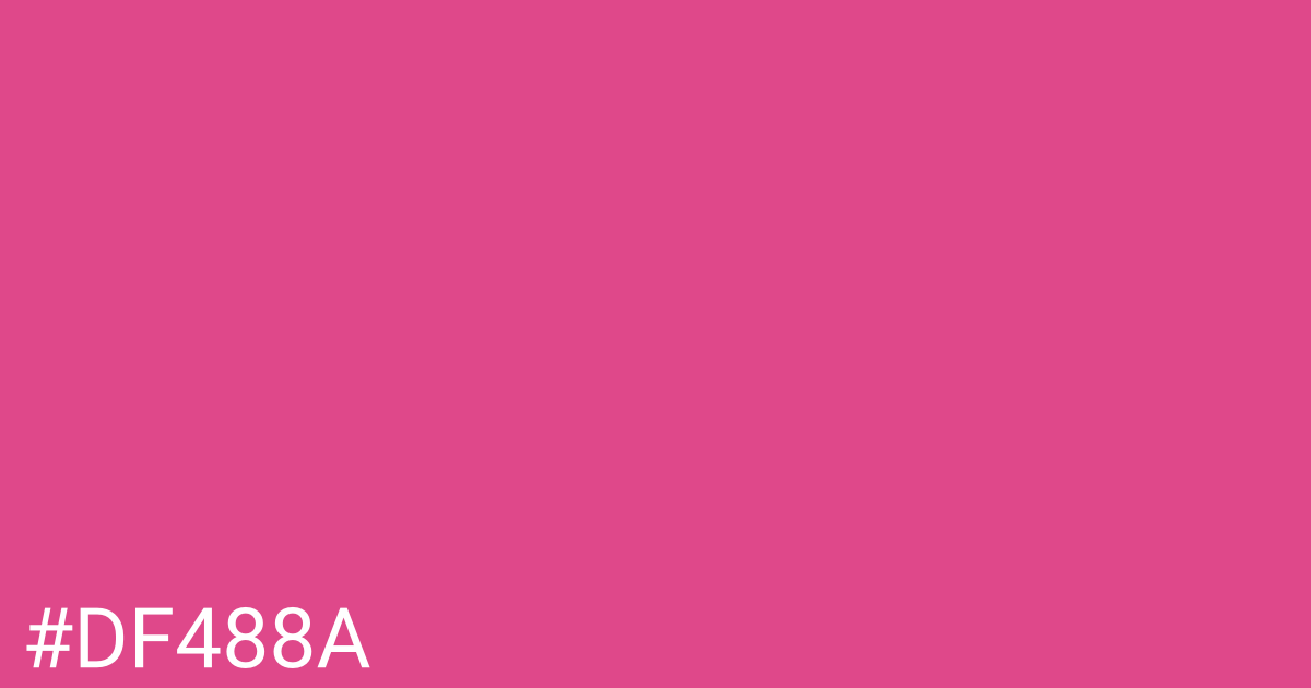 Hex color #df488a graphic